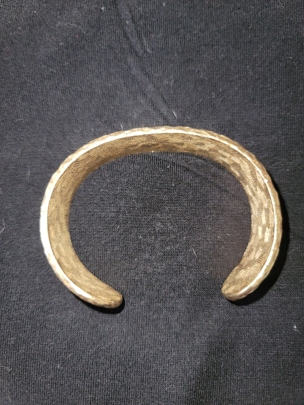 Givenchy Hammered Gold-Tone Cuff Bracelet - Picture 2 of 5